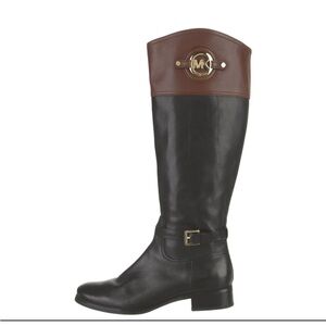 Michael Kors Two-Tone Leather Boots